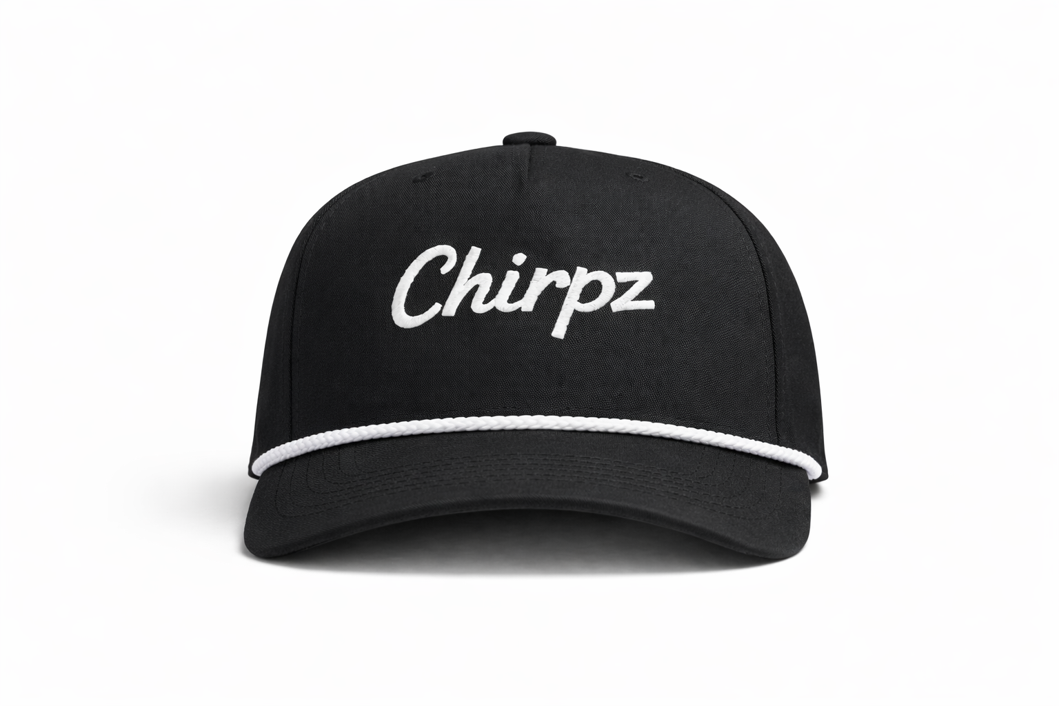 Chirpz Black Snapback Rope Hat